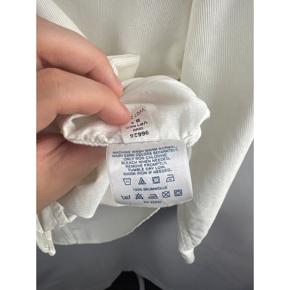 Women’s Land’s End 24-26 W White Corduroy Button Up - Picture 5 of 5